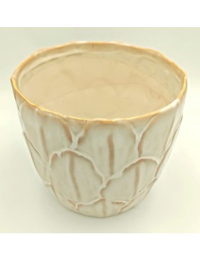 Arany-fehér kerámia kaspó