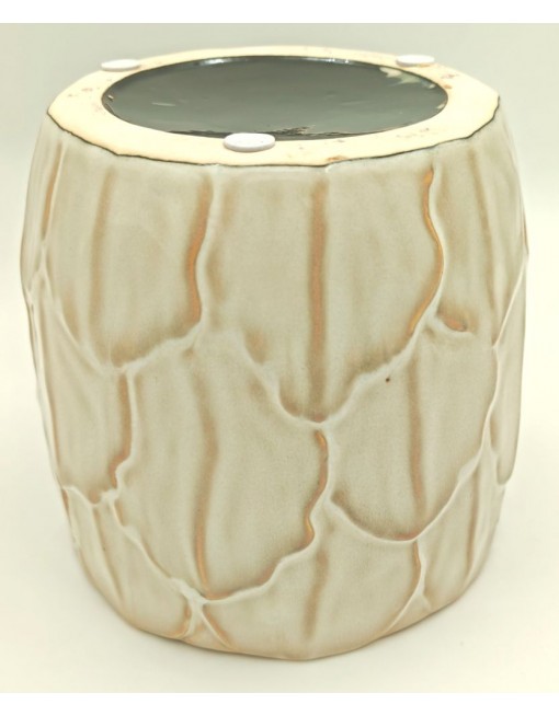 Arany-fehér kerámia kaspó