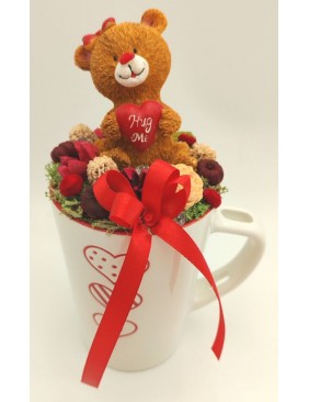 Maci fehér bögrén 2