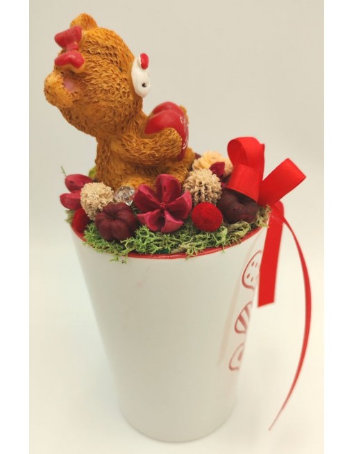 Maci fehér bögrén 2