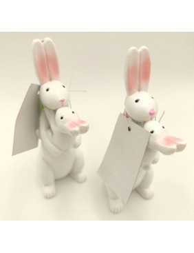 Nyuszi figura kendővel