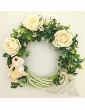 Kopogtató rózsával, nyuszival