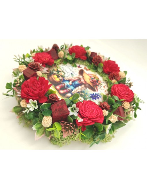 Kopogtató kislányos táblával