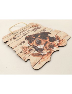 Fa dekor tábla, Rottweiler