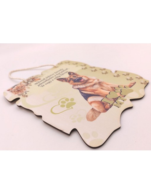 Fa dekor tábla, Németjuhász