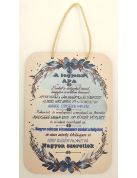 Fa dekor tábla, A legjobb apa