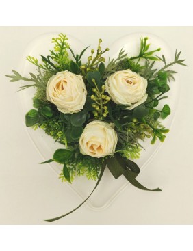 Sírdísz, szív 1 Sírdísz, szív 1