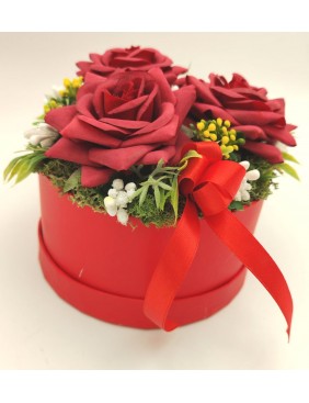 Nagy piros box, 3 rózsa Nagy piros box, 3 rózsa