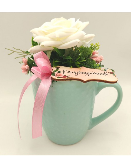 Díszített bögre - Keresztanyámnak