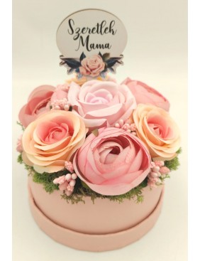 Díszített doboz - rózsaszín