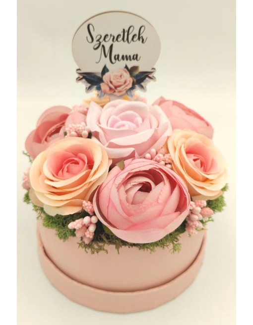 Díszített doboz - rózsaszín