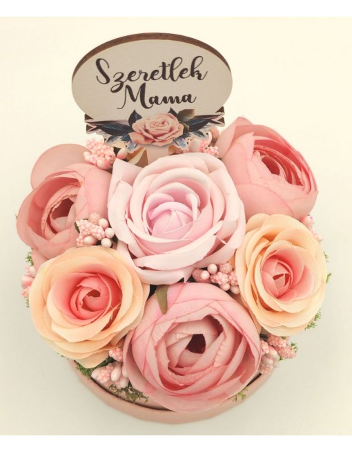 Díszített doboz - rózsaszín