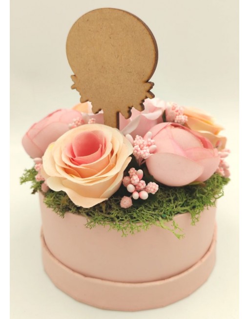 Díszített doboz - rózsaszín