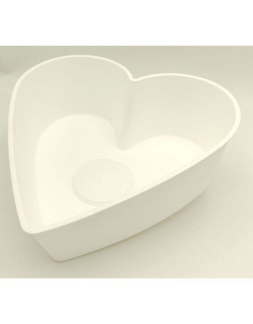 Fehér tál - szív