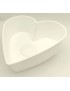 Fehér tál - szív