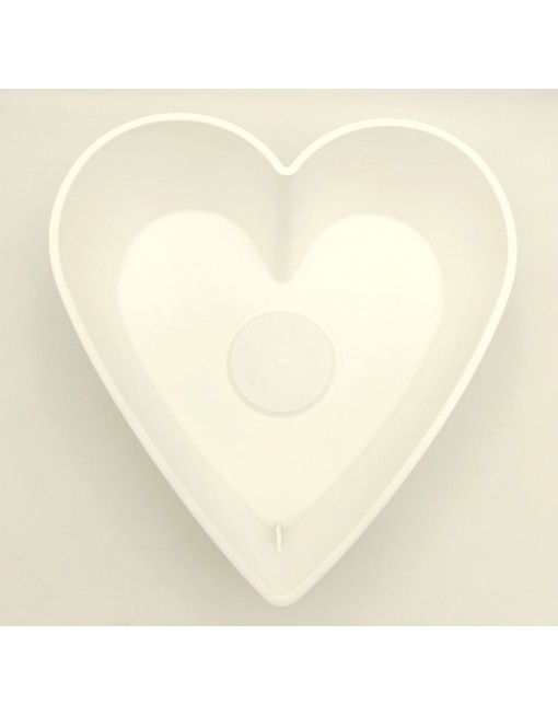 Fehér tál - szív