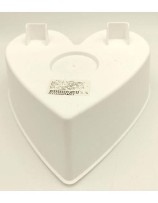 Fehér tál - szív