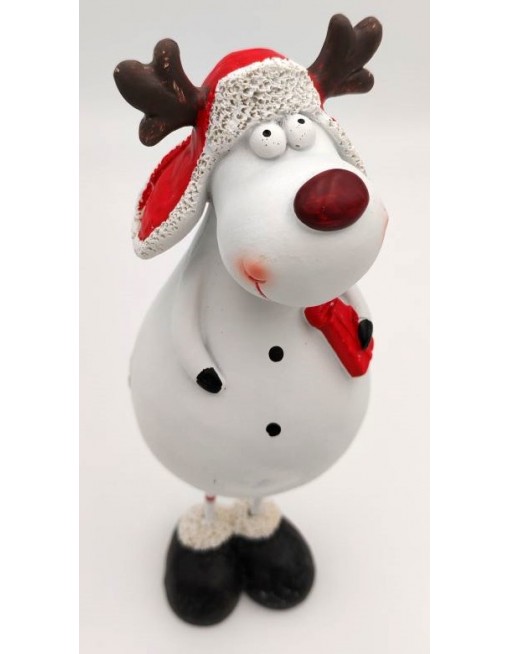 Álló rénszarvas figura